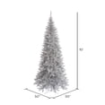 thumbnail image 2 of Pemberly Row 120" Silver Tinsel Plastic Fir Slim Unlit Artificial Christmas Tree, 2 of 6