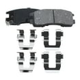 thumbnail image 4 of Detroit Axle - Rear Brake Kit for 2000-2005 Buick LeSabre, 2000-2002 Park Avenue, 2001-2003 Olds Aurora, Drilled & Slotted Brake Rotors Ceramic Brake Pads, 4 of 7