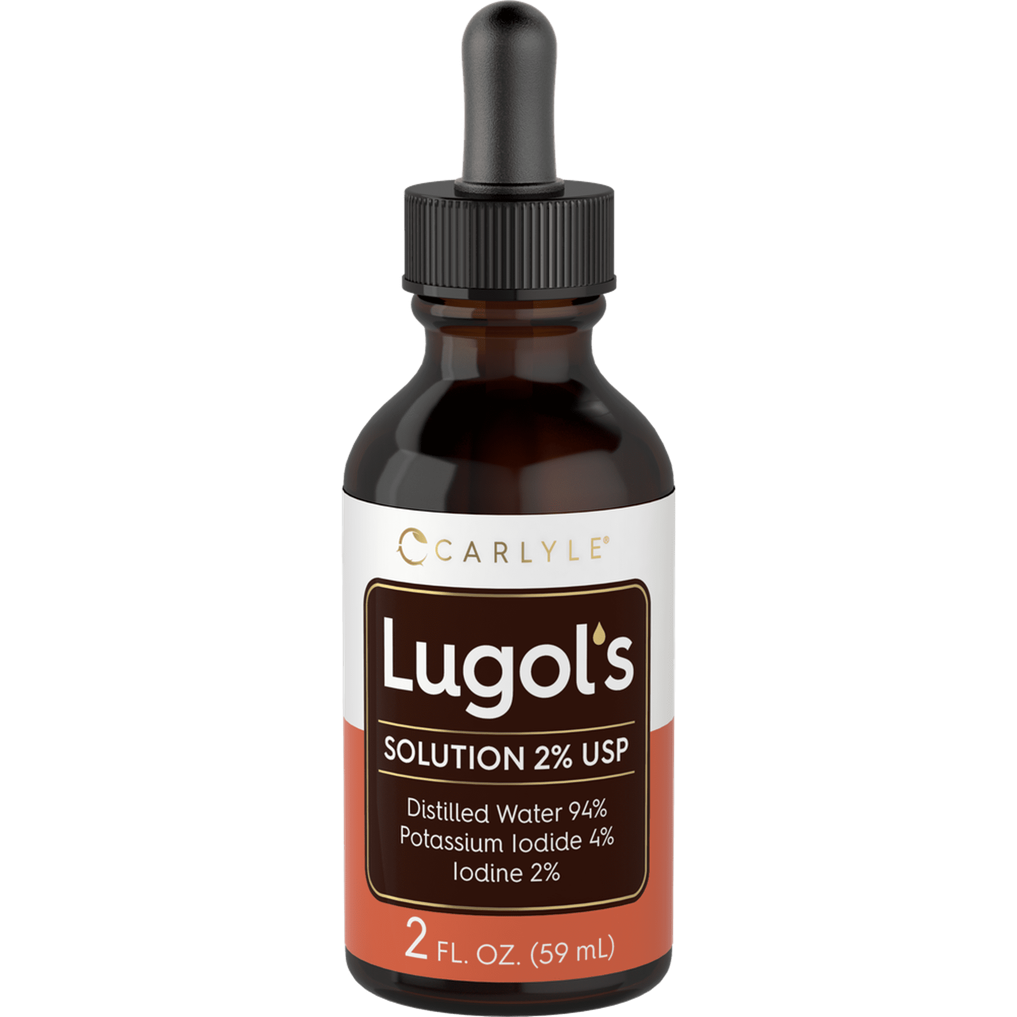 Lugols Iodine 2 Percent 2 fl oz | Potassium Iodide & Iodine | by Carlyle