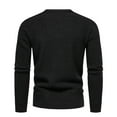 thumbnail image 5 of ZKCCNUK Men's Spring And Autumn New Youth Men's Knitwear Slim Fit Round Neck Pullover Sweater Casual Solid Color Bottoming Shirt Large Size Sweater, 5 of 5