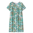 thumbnail image 2 of Skpblutn Nightgowns for Women Summer Cotton Silk Short Sleeved Sleep Dress for Middle Aged New Loose Fitting Home Wear Elderly Sleepwear Plus Size Dress, 2 of 4