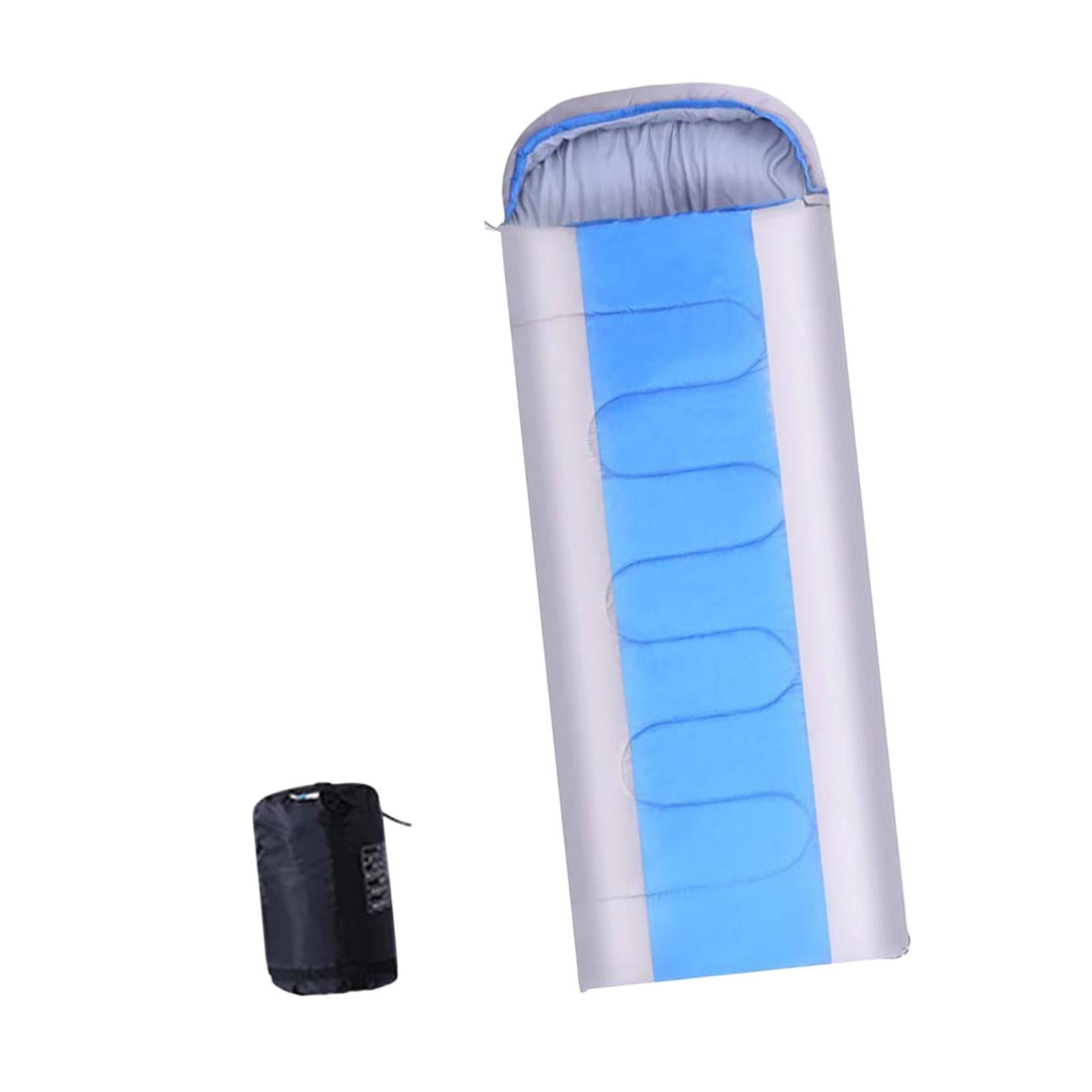 Wswqop Envelope Sleeping Bag Camping Sleeping Bag 86.6 inch x 29.5 inch Lightweight for Blue Gray 1.8kg