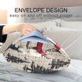 thumbnail image 4 of Yayeee Pillowcase Standard Size Set of 2 Satin Wrinkle Resistant Pillow Case, Red Deer, 4 of 8