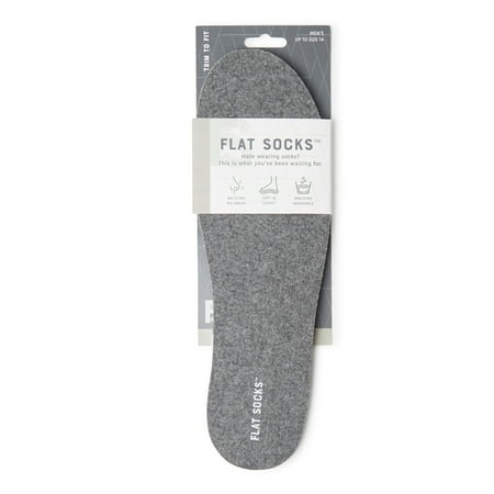

Foot Petals Mens 75177.FLS.00073 Dark Heather Grey Micro Wool Flat Sock