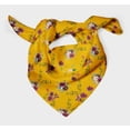 thumbnail image 3 of Bimba Gold Leaves & Faith Rose Floral Pure Silk Printed Head Bandanas Summer Neck Wrap Scarf 40 x 80 Inches, 3 of 6
