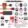 thumbnail image 4 of 3In1 HDMI Cable For Type-C Micro USB To HDMI 1080P HD TV 2M Cable Adapter For Mobile Phone TV HDMI Converter, 4 of 11