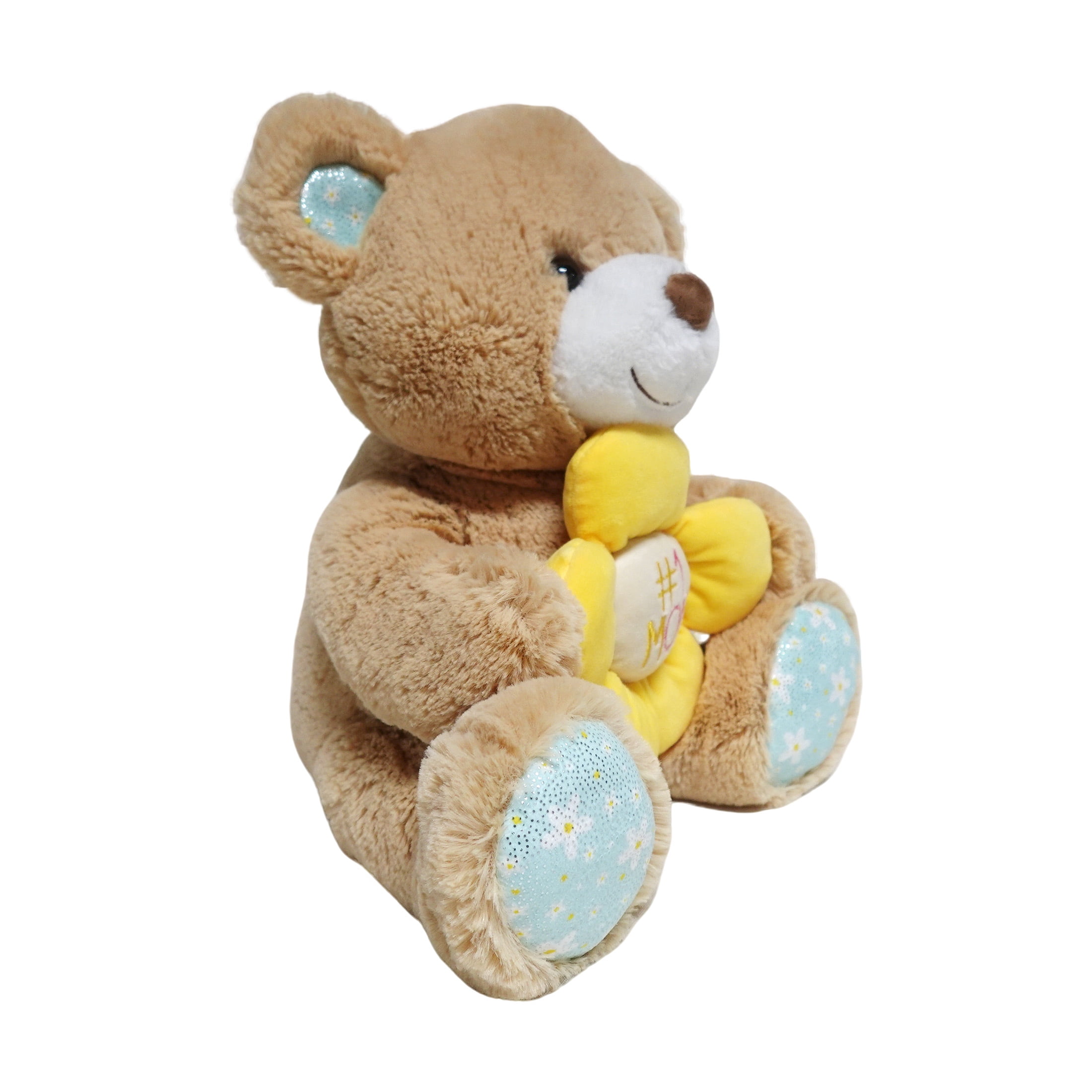 Way to Celebrate Mother's Day Plush Bear Brown, 13.5inch