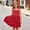 Red, variant on Babcutegg Cute Solid Color Sleeveless Casual Dress With Functional Pocket And Tiered Ruffle Skirt For Girls Yellow Size 5T