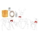 thumbnail image 1 of Adorno luminoso de reno Likrtyny cadena de luces LED Feliz Navidad IP65 resistente al agua, 1 of 9