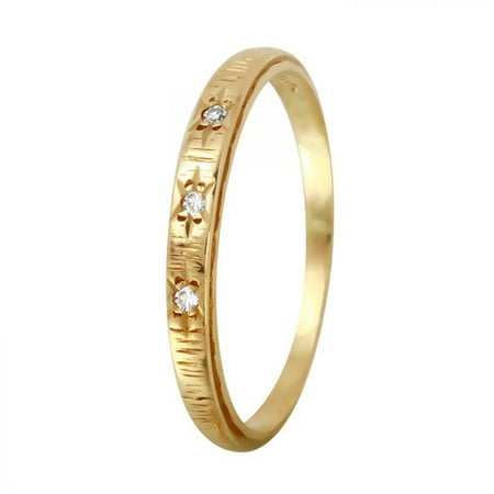 Foreli 0.03CTW Diamond 14K Yellow Gold Ring