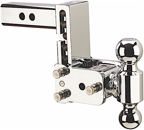 B&W Trailer Hitches TS10037C Chrome Model 8 Hitch, 2" x 25/16" Dual Ball, 5" Drop, 51/2" Rise