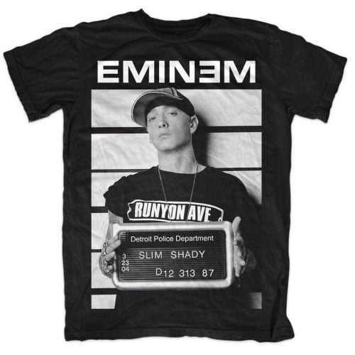 Men's Eminem Arrest T-shirt X-Large Black