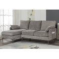 thumbnail image 2 of Topline Home Furnishings 2-piece Sectional with Reversible Chaise and 2 Pillows, 2 of 3
