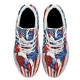 thumbnail image 2 of Rooster American flag US Print Sneakers Lightweight Comfortable Running Shoes for Men Women White Size 8, 2 of 7