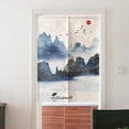 thumbnail image 2 of 1x Cortinas Decoración de Tela suave Montañas y pájaros-85x150cm Sunnimix Cortina de Noren japonesa, 2 of 5