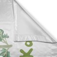 thumbnail image 3 of Ambesonne Dinosaur Kitchen Curtains, Kale Leaves on Plain Back, 55"x39", Laurel Green and Pale Khaki, 3 of 3