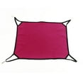thumbnail image 2 of Flmtop Chat Suspendu Hamac Molleton Hamster Lapin Cage Lit Furet Tapis Chaud Rose Rouge, 2 of 8