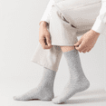 thumbnail image 2 of Sookeceks 6 Pairs Cotton Crew Socks for Mens, Soft Jacquard Socks for Casual Thick Warm Socks Size 7-11, 2 of 7
