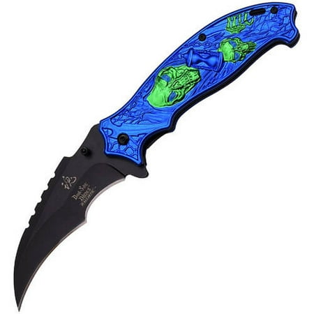 Grim Reaper Dark Side Spring-Assisted Folder with 4
