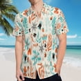 thumbnail image 5 of High Quality Hawaiian Shirts for Men Short Sleeve Aloha Beach Shirt Floral Summer Casual Button Down Shirts Blouses K7GLDT, 5 of 7