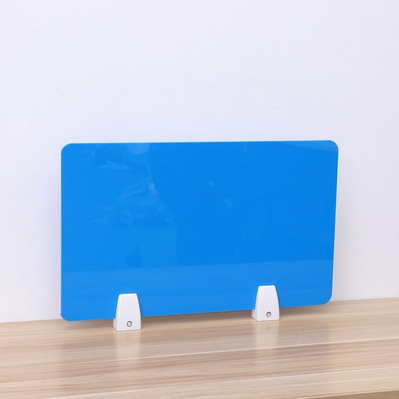 FONDOTIN 1Pcs Blue Acrylic Desk Divider Partition for Workstation