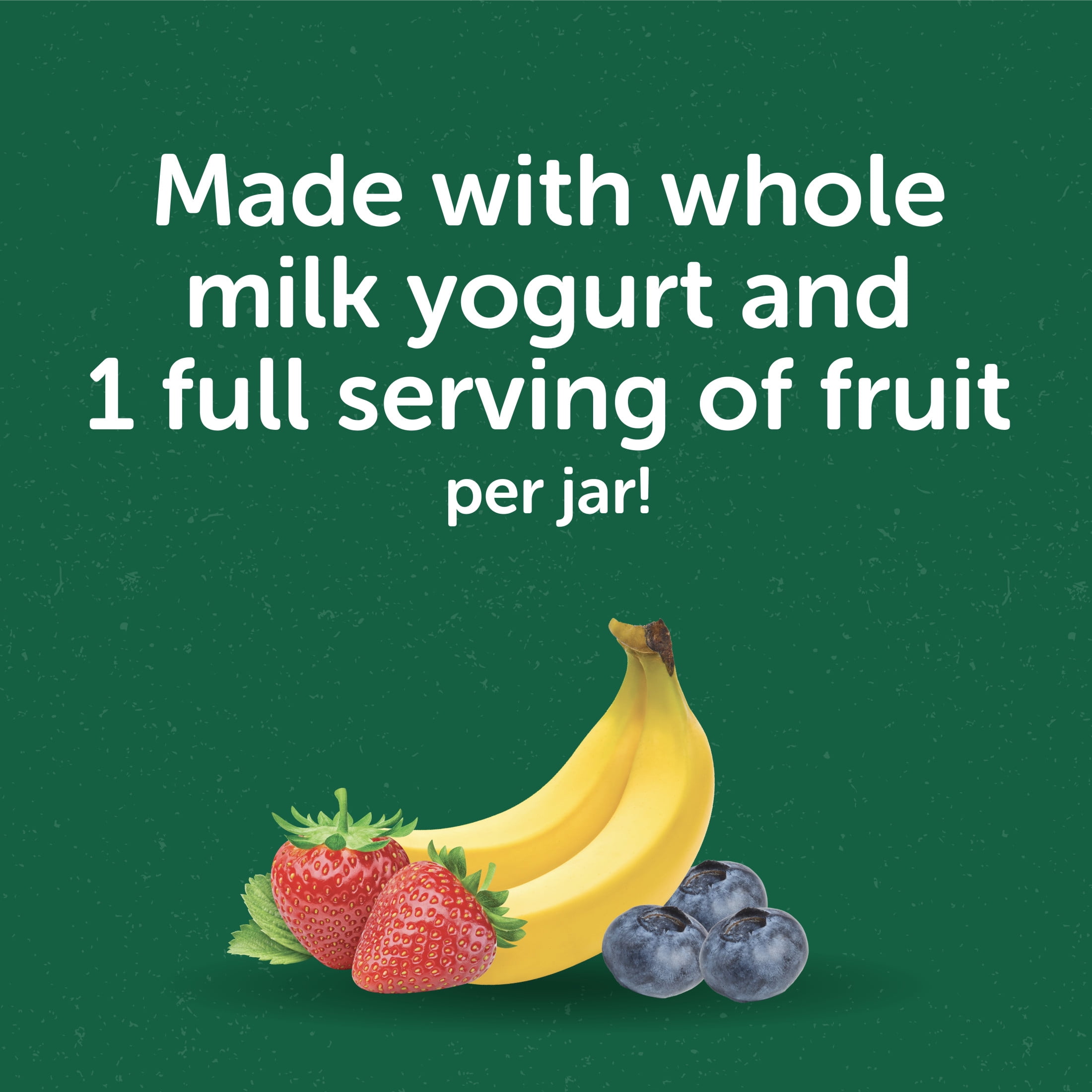 (6 pack) Beech-Nut Organics Fruit & Yogurt Baby Food + Prebiotics, Banana Berry, Stage 2, 4oz Jar