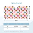 thumbnail image 3 of Bingfone Colorful Donuts Car Windshield Sunshade,Sun Foldable Sun Shield Sun Visor for Car - Medium, 3 of 8