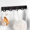 thumbnail image 1 of Storage Hook Punch Free Rust-proof Good Load-bearing Polished Surface Multipurpose Save Space Waterproof Aluminum Clothes Towel Scarf Hanging Hook Home Supplies, 1 of 8