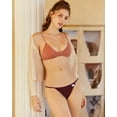 thumbnail image 5 of 10 Pack Women's Cotton G-String Thongs, Stretch T-back Tangas Low Rise Hipster Sexy Underwear S-XL, 5 of 7