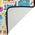 thumbnail image 4 of Coolnut Lightweight Soft Area Rugs, 80 x 58 inch（6'8" x 4'10"） Cute Music Icon Floor Mat for Kids Playing Room Hardwood Floor Living Room Nursery Rugs, 4 of 6