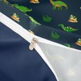 thumbnail image 4 of Homewish Cute Dinosaur Twin Duvet Cover,Green Palm Tree Twin Bedding,Navy Blue Reversible,2pcs,1 Duvet Cover and 1 Pillowcase, 4 of 6