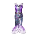 thumbnail image 3 of Disney vestidos de princesa para niñas, disfraz de la Sirenita Ariel, Carnaval, fiesta de cumpleaños, ropa de fantasía para niños, 3 of 5