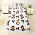 thumbnail image 3 of Manfei Chic Black Bow Twin Sheets,Cute Highland Cattle Bedding,3pcs,1 Flat Sheet,1 Fitted Sheet and 1 Pillowcase, 3 of 6