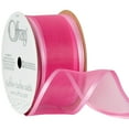 thumbnail image 2 of Offray Ribbon, Pink 1 1/2 inch Wired Sheer Ribbon for Floral, Crafts, and Decor, 9 feet, 1 Each, 2 of 14