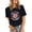 Black, variant on Trendfront Womens Volleyball Graphic T Shirts Crewneck Short Sleeve Sports Print Casual Match Day Tee Tops