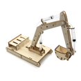 thumbnail image 4 of Noref Manual DIY Model Toy Hydraulic Wooden Excavator Assembly Model Set Experiment Digger Mould, 4 of 7