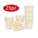 thumbnail image 1 of Xihbxyly Set de Suministros para Fiestas, Platos, Vasos y Servilletas Desechables de Papel Gold Point, Multiusos para Picnics, Eventos Especiales y Comidas Diarias. Paquete de 25 Piezas, 18 Cm, Fácil, 1 of 3