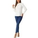 thumbnail image 2 of TOP DE MANGA LARGA CON CUELLO ALTO Y PUÑO RIZADO DE MUJERES INSPIRE CHIC, 2 of 6