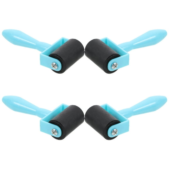 HOMEMAXS 4pcs Portable Brayers Convenient Crafts Rollers Household Rubber Rollers Kids Supply