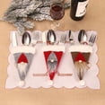 thumbnail image 6 of Christmas Decorations Cartoon Dolls Knife and Fork Sets Santa Tableware Sets Table Decoration Items Gingerbread Man Models Creative Cartoon Hotel Santa Cutlery Bag, 6 of 8