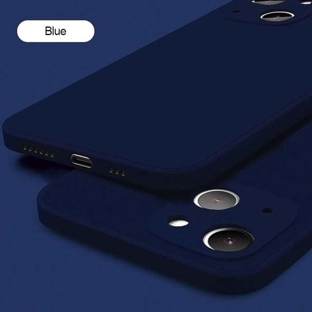 Funda de teléfono de silicona líquida cuadrada oficial para iPhone 11 12 14 13 Pro Max Mini X XS Max XR 7 8 Plus cubierta de protección de lente completa Tan Jianjun unisex
