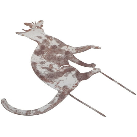 Hemoton 3 pcs Garden Cat Stake Yard Stake Simulation Cat Iron Insert Topper