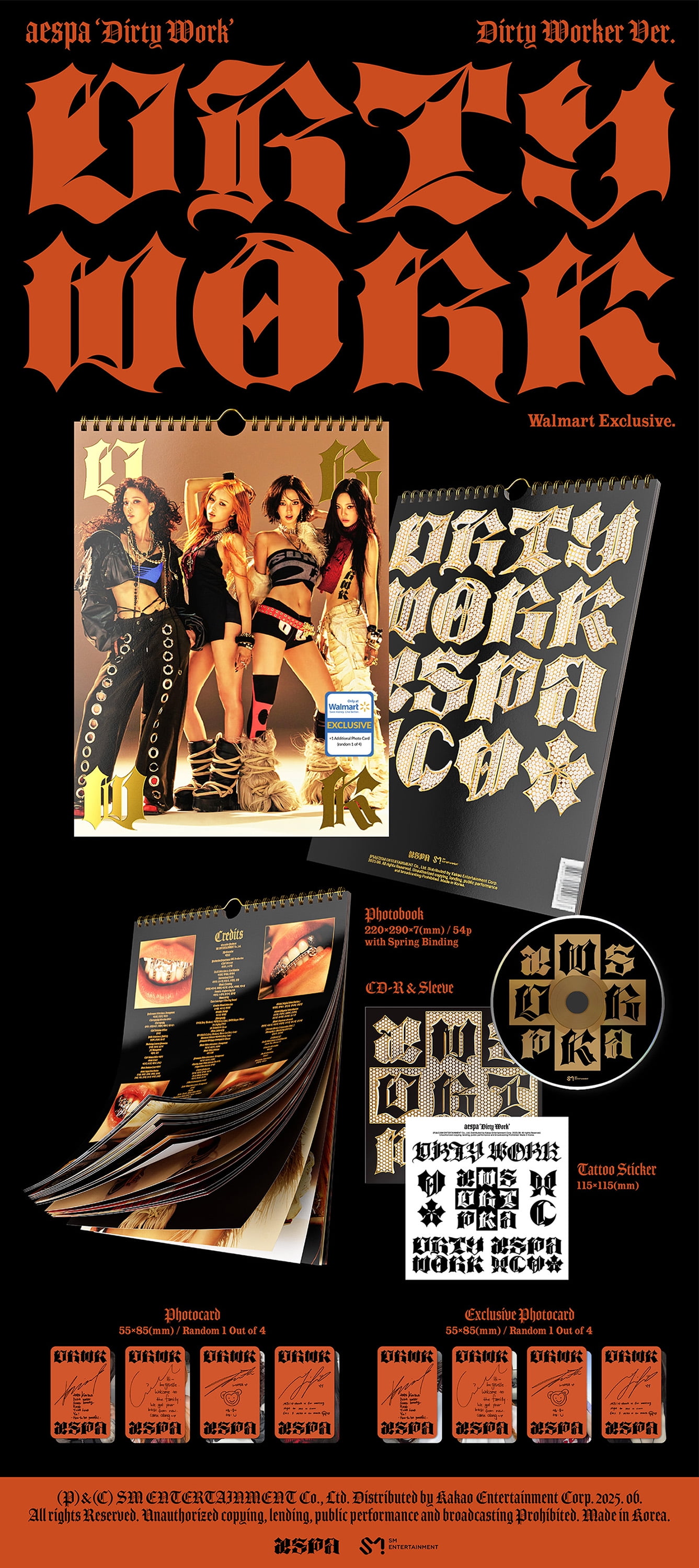 aespa dirty work dirty worker アルバム 未開封 aespa - Dirty Work (Dirty Worker ver.) (Walmart Exclusive