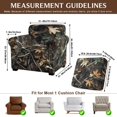 thumbnail image 7 of FKELYI Vintage Hunting Leaf Print Stretchable Armchair Slipcover 2 Pcs Couch Covers Anti-Dust Furniture Protector Washable Spandex Sofa Cover with Individual Cushion Cover, 7 of 7