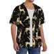 thumbnail image 2 of Balery Christmas Gold Deers Camisa Casual de Manga Corta con Botones para Hombre, Texturizada, Estilo Cubano, para Playa, Verano-4X-Large, 2 of 5