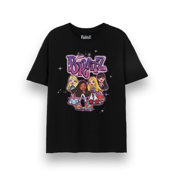 Bratz Womens Black Short Sleeved T-Shirt