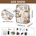 thumbnail image 3 of Haosy Accordion File Organizer Zipper Binder 500 Sheet 6-Tab Expanding File Folder Multi-Pocket 1.2 Inch 3 Ring Cartoon Raccoon Fox, 3 of 7