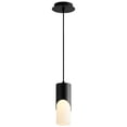 thumbnail image 2 of 10.75 Inch 5.1W 1 Led Short Pendant-Polished Nickel Finish-Matte White Glass Color-3000 Color Temperature Oxygen Lighting 3-677-220, 2 of 2