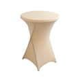 thumbnail image 1 of Nvzi Mantel elástico para cóctel - Adecuado para mesas redondas de patas altas, mesas de bar, mesas de cocina redondas y mesas altas, 1 pieza, 31,5 * 43,3 pulgadas, Beige, 1 of 5