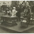 thumbnail image 2 of President Woodrow Wilson Attend A Memorial Ceremony At The University Of Louvain. L-R Unidentified Soldier History (, 2 of 2